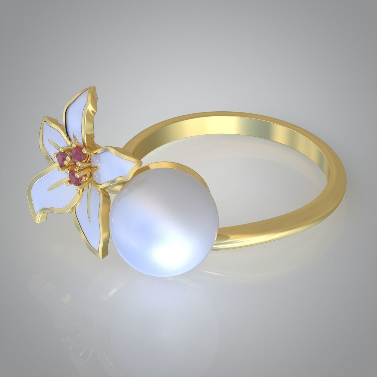 Diamond ring 0444 3D printable model9 3D print model_13