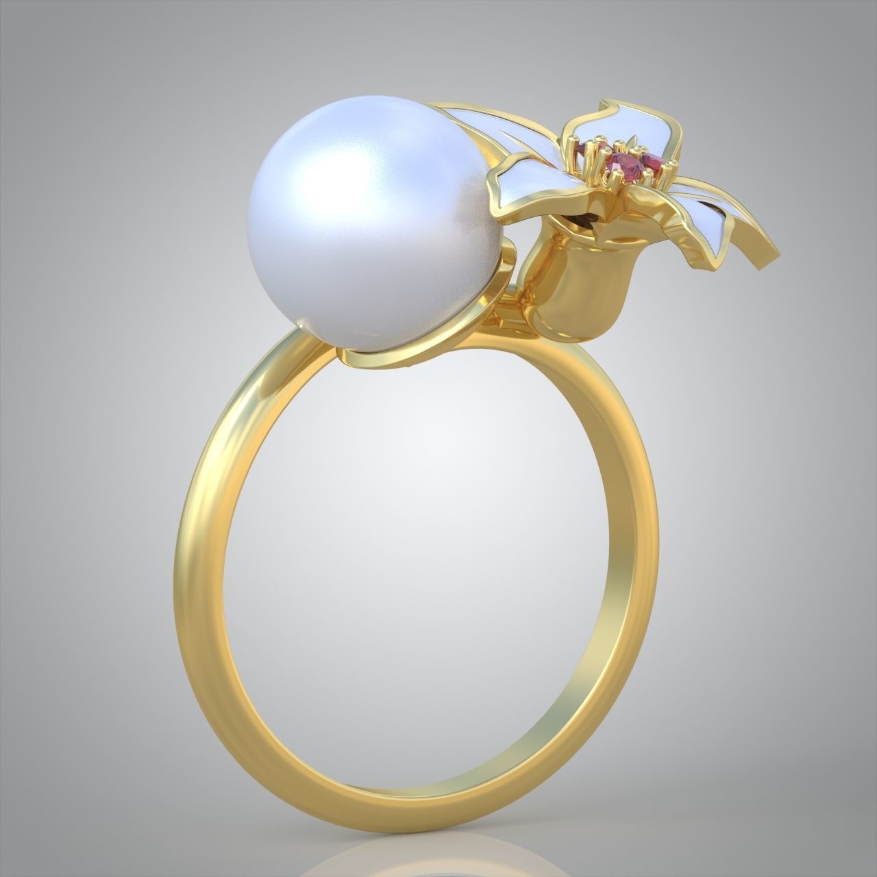 Diamond ring 0444 3D printable model9 3D print model_7