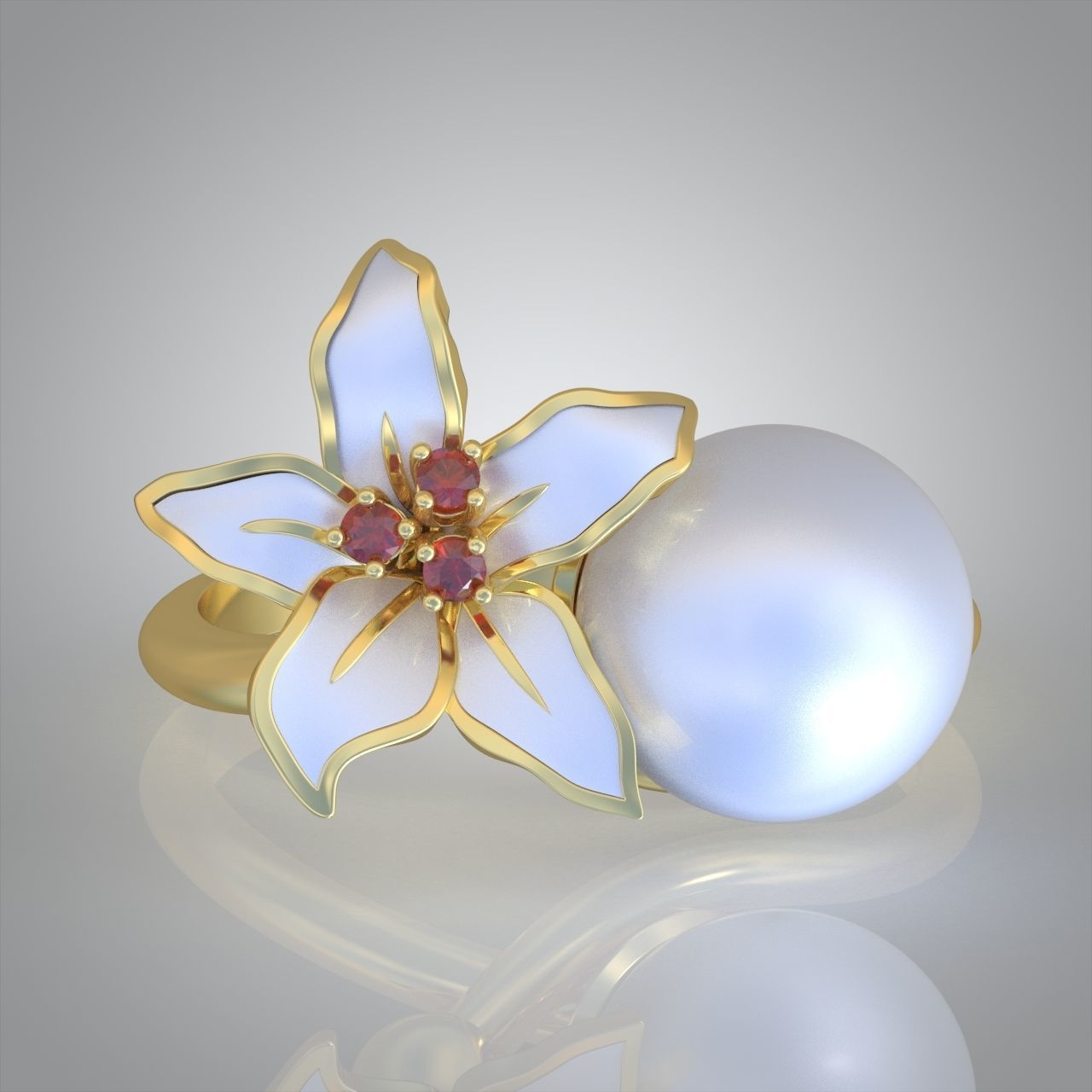 Diamond ring 0444 3D printable model9 3D print model_8