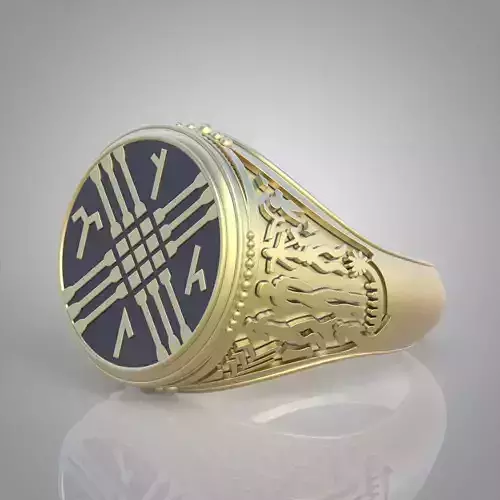 Diamond ring 0447 3D printable model11