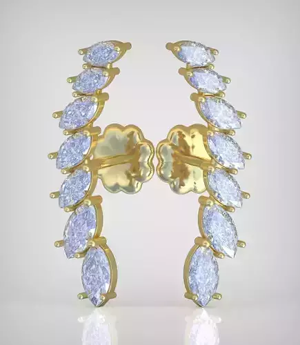 Earring model 0287 3D printable model8