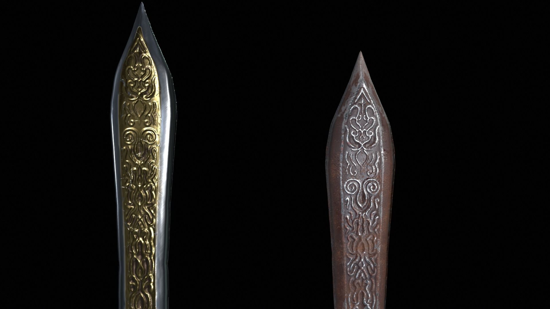 Excalibur sword Low-poly 3D model_2