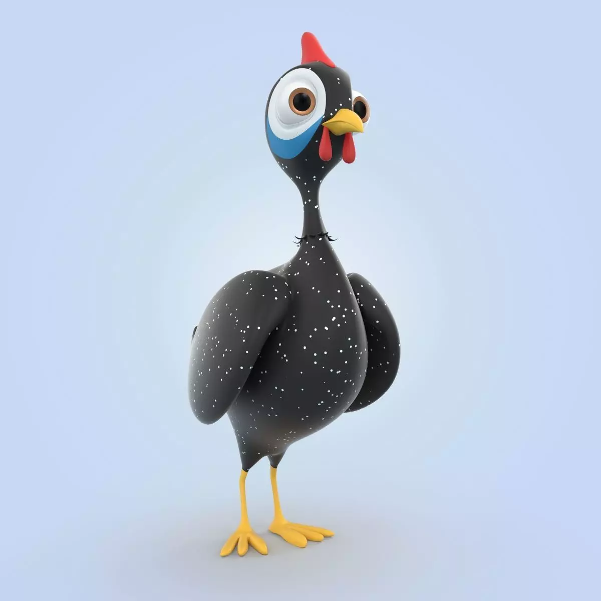 Guineafowls 3D model_0