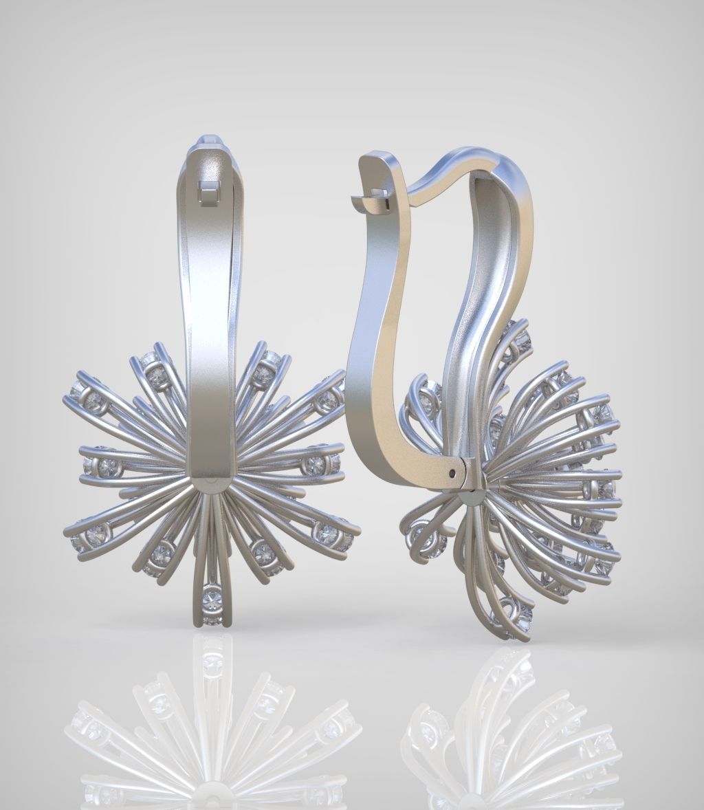 Earring model 0288 3D printable model10 3D print model_10