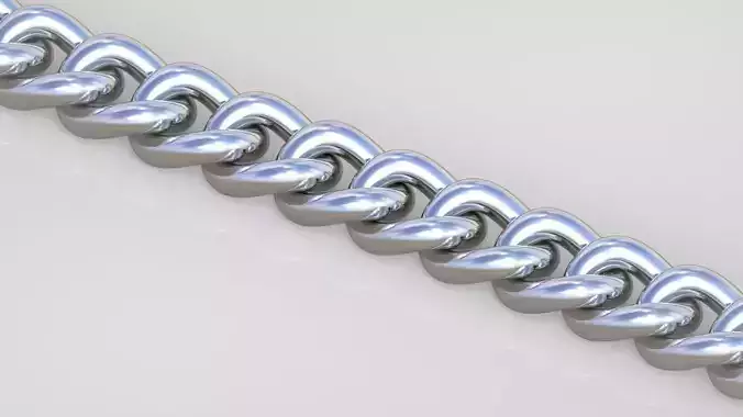 Cuban Bracelet model 3D printable model 0036-6 Free 3D print model