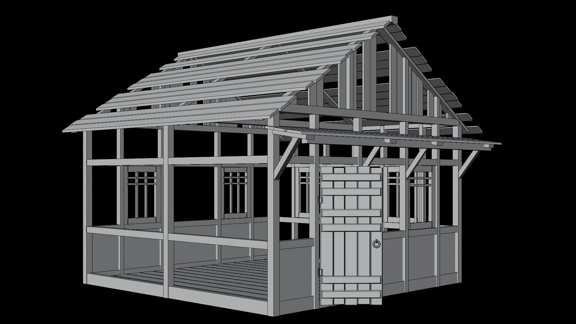 Medieval Village Asset 23- 4K Textures Game Ready Low-poly 3D model_13