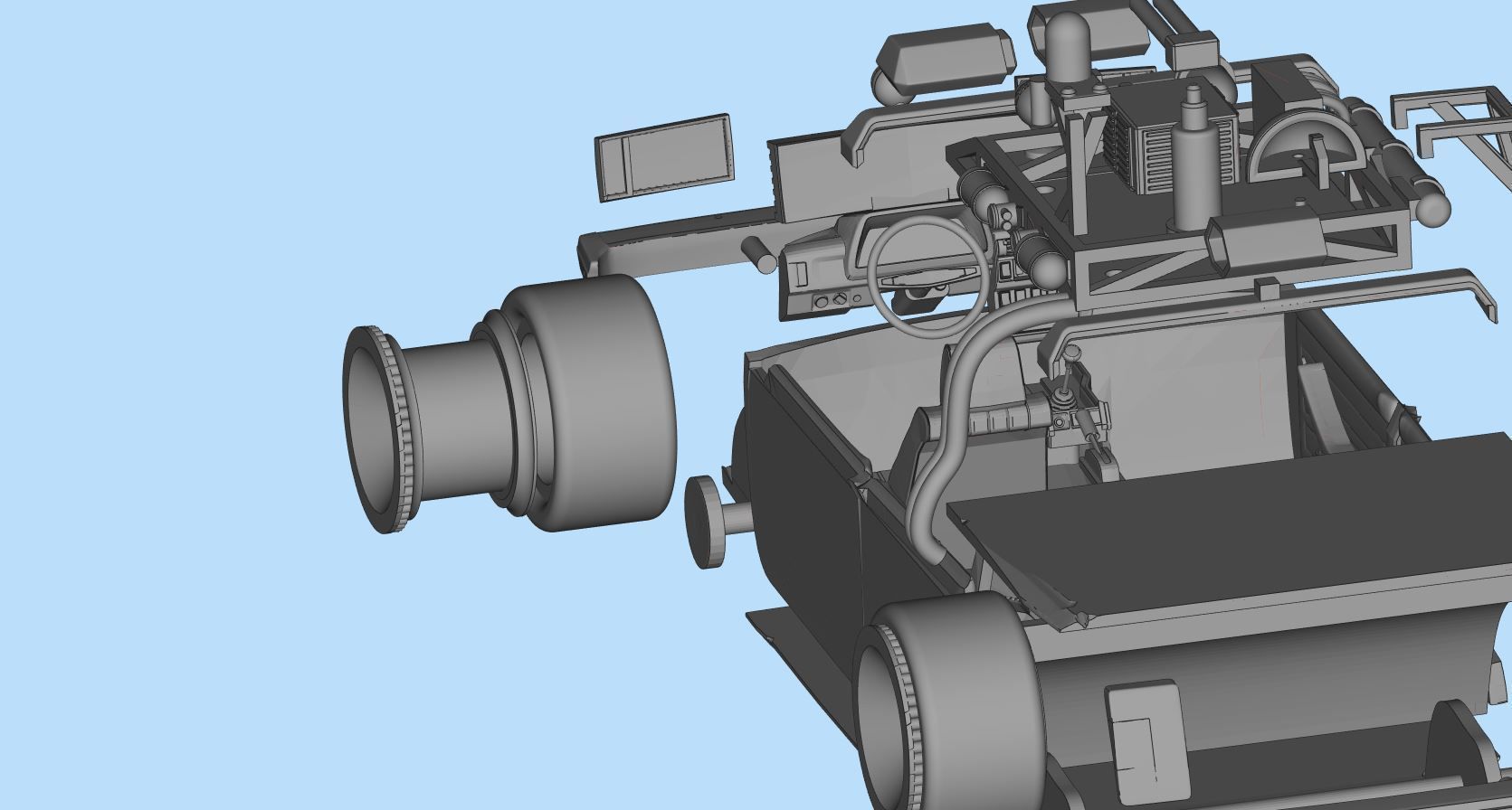 Ghostbusters Ecto Lada Riva Nova Scale Car Model Kit 3D print model_16