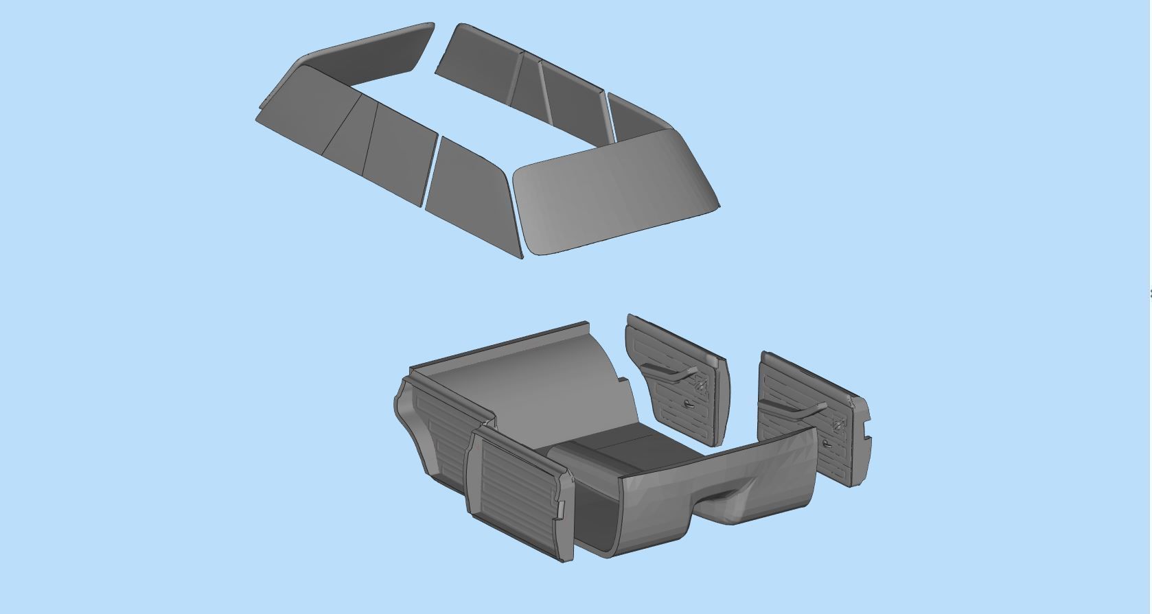 Ghostbusters Ecto Lada Riva Nova Scale Car Model Kit 3D print model_22