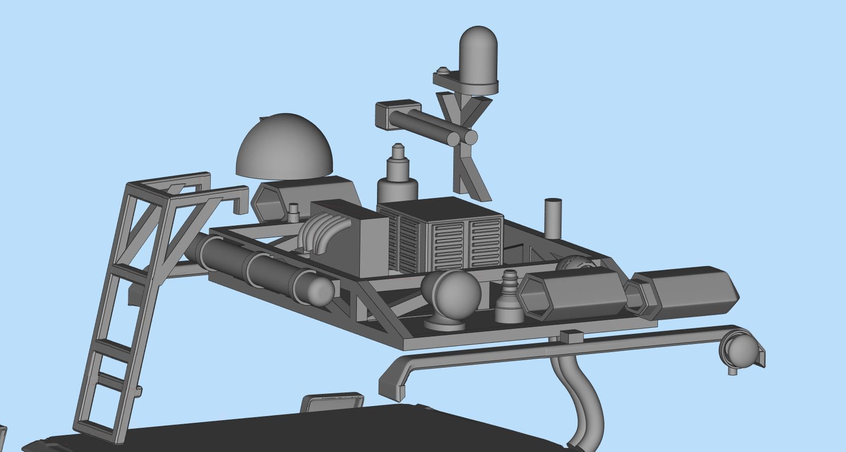 Ghostbusters Ecto Lada Riva Nova Scale Car Model Kit 3D print model_10