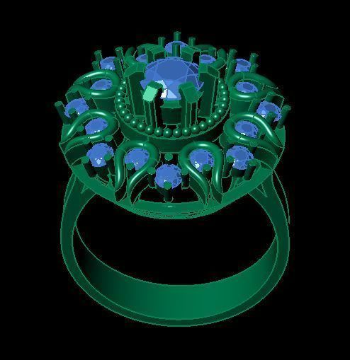 fancy ring 3D print model_5
