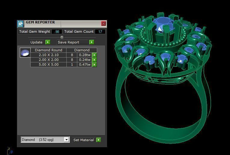 fancy ring 3D print model_9