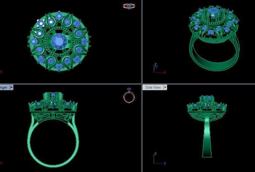 fancy ring 3D print model_6