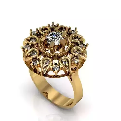 fancy ring 3D print model