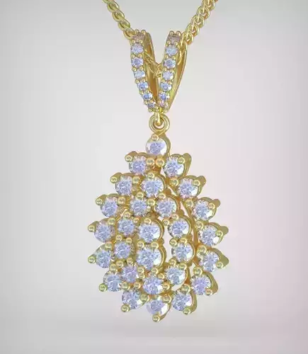 Pendant model 3D 0263 printable model7