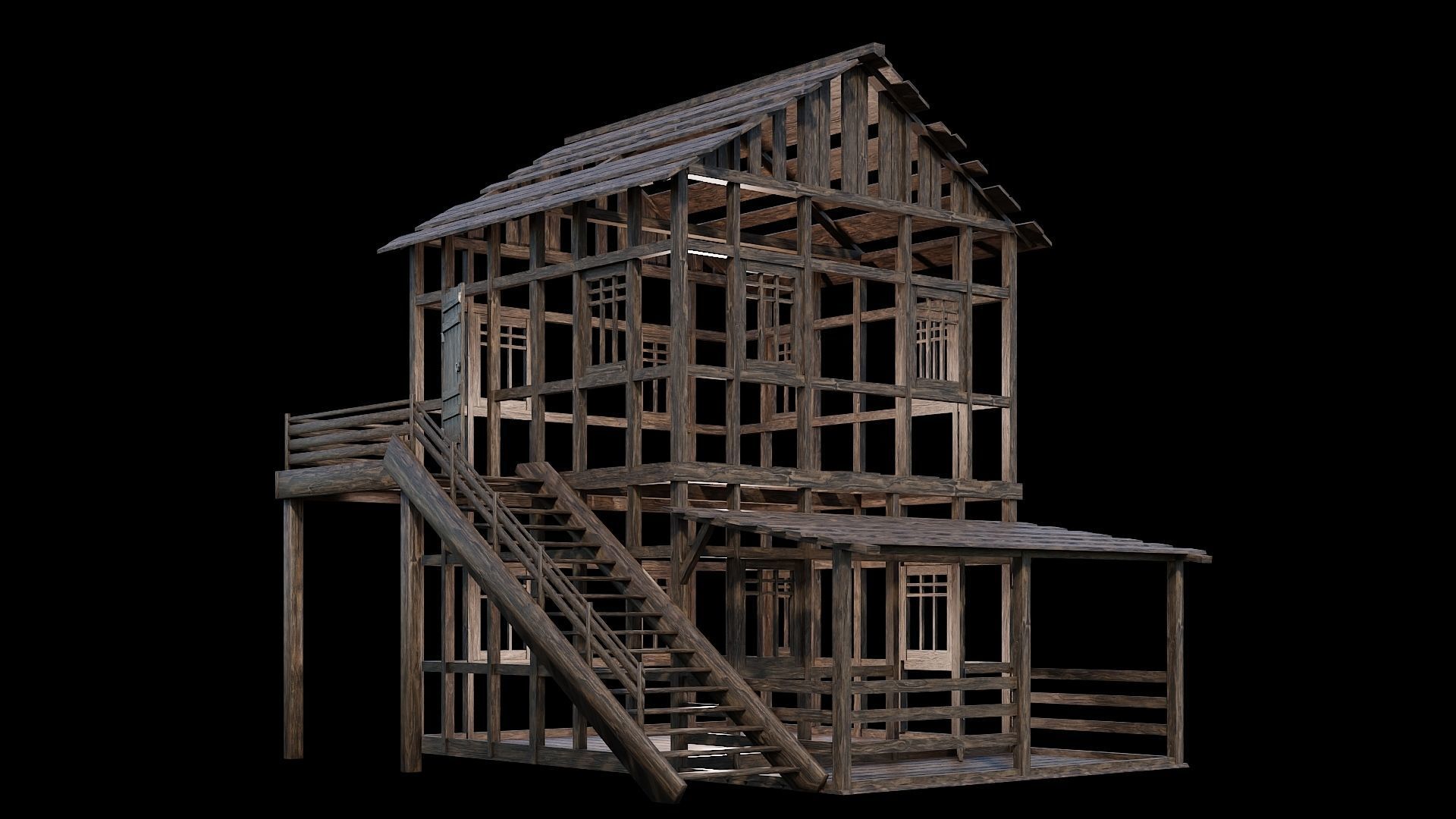 Medieval Village Asset 25- 4K Textures Game Ready Low-poly 3D model_5