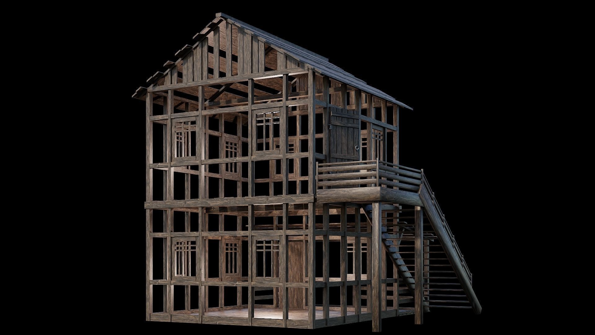 Medieval Village Asset 25- 4K Textures Game Ready Low-poly 3D model_6