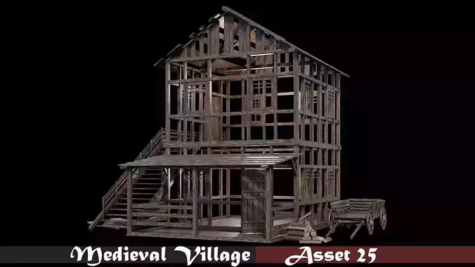 Medieval Village Asset 25- 4K Textures Game Ready