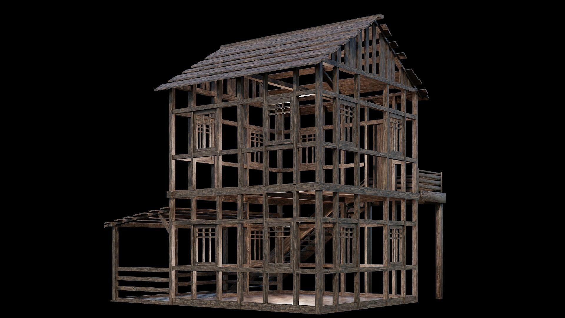 Medieval Village Asset 25- 4K Textures Game Ready Low-poly 3D model_7