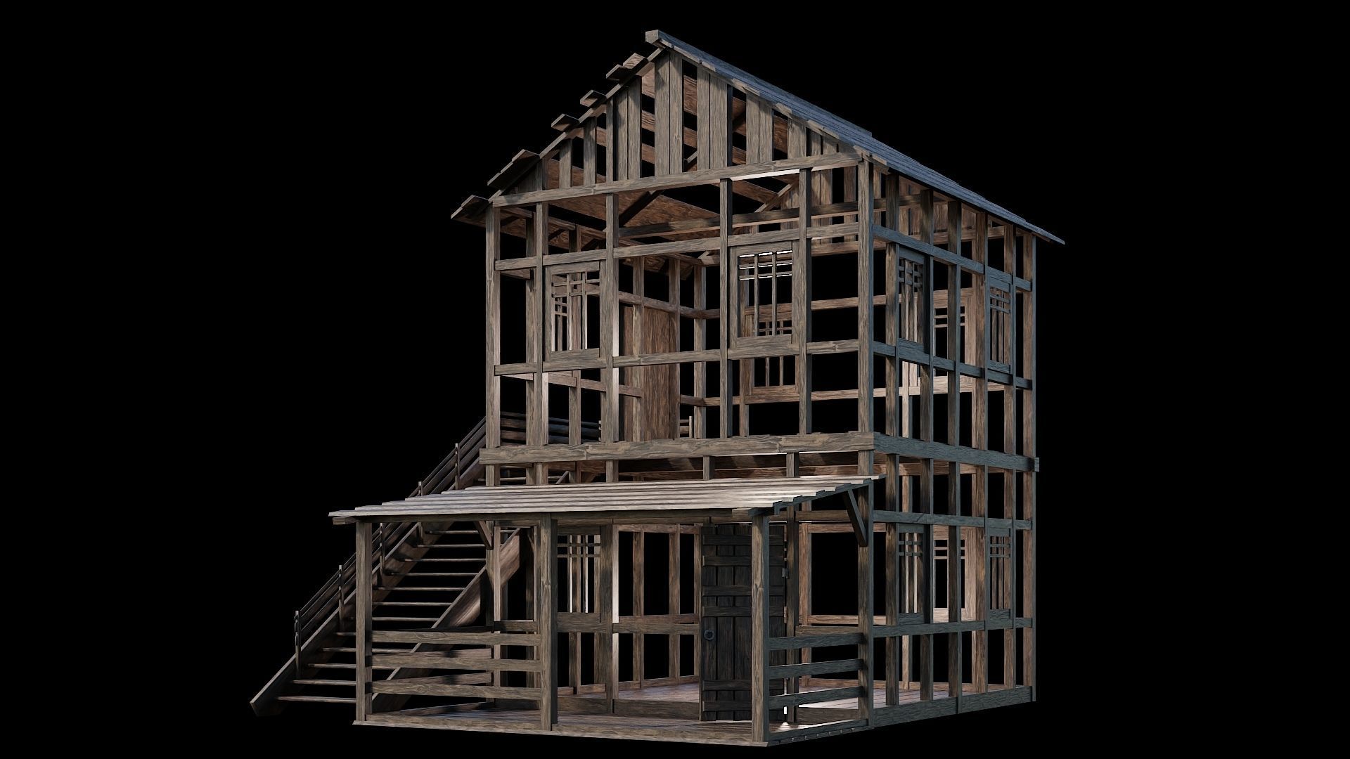 Medieval Village Asset 25- 4K Textures Game Ready Low-poly 3D model_8