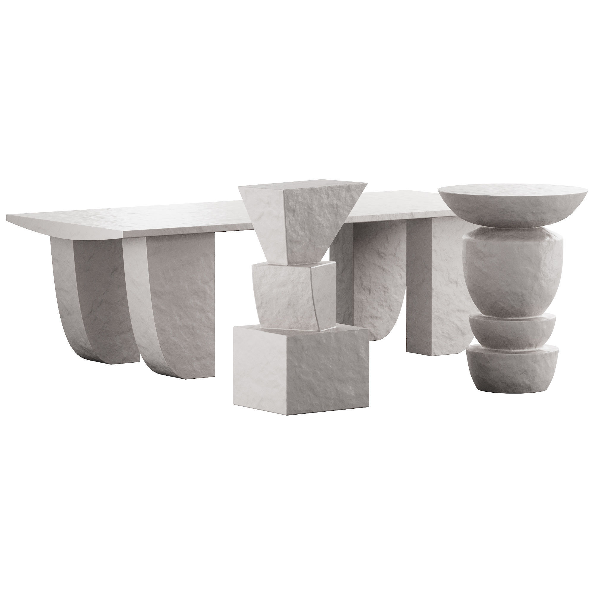 363 Lemieux et Cie Coffee Cocktail tables 02 Diego Stacked Bercy 3D model_3