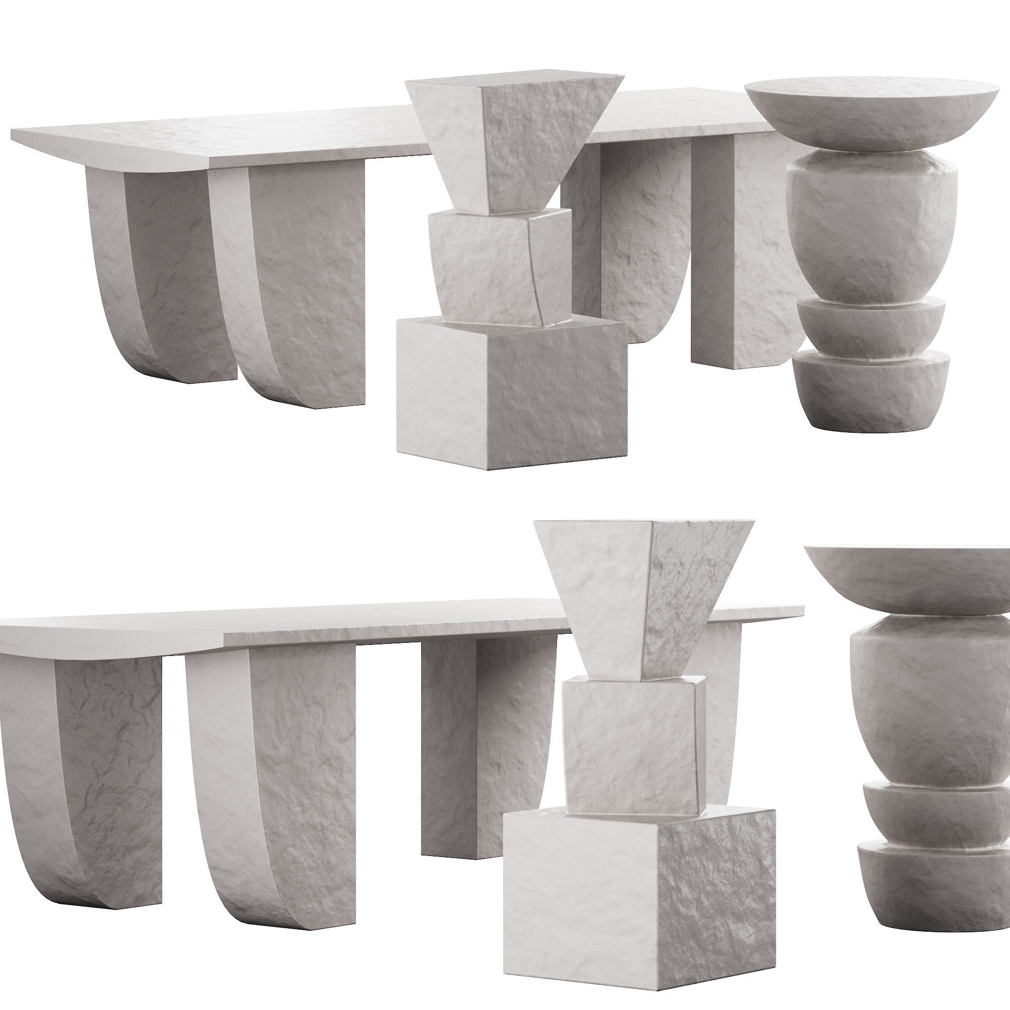 363 Lemieux et Cie Coffee Cocktail tables 02 Diego Stacked Bercy 3D model_6