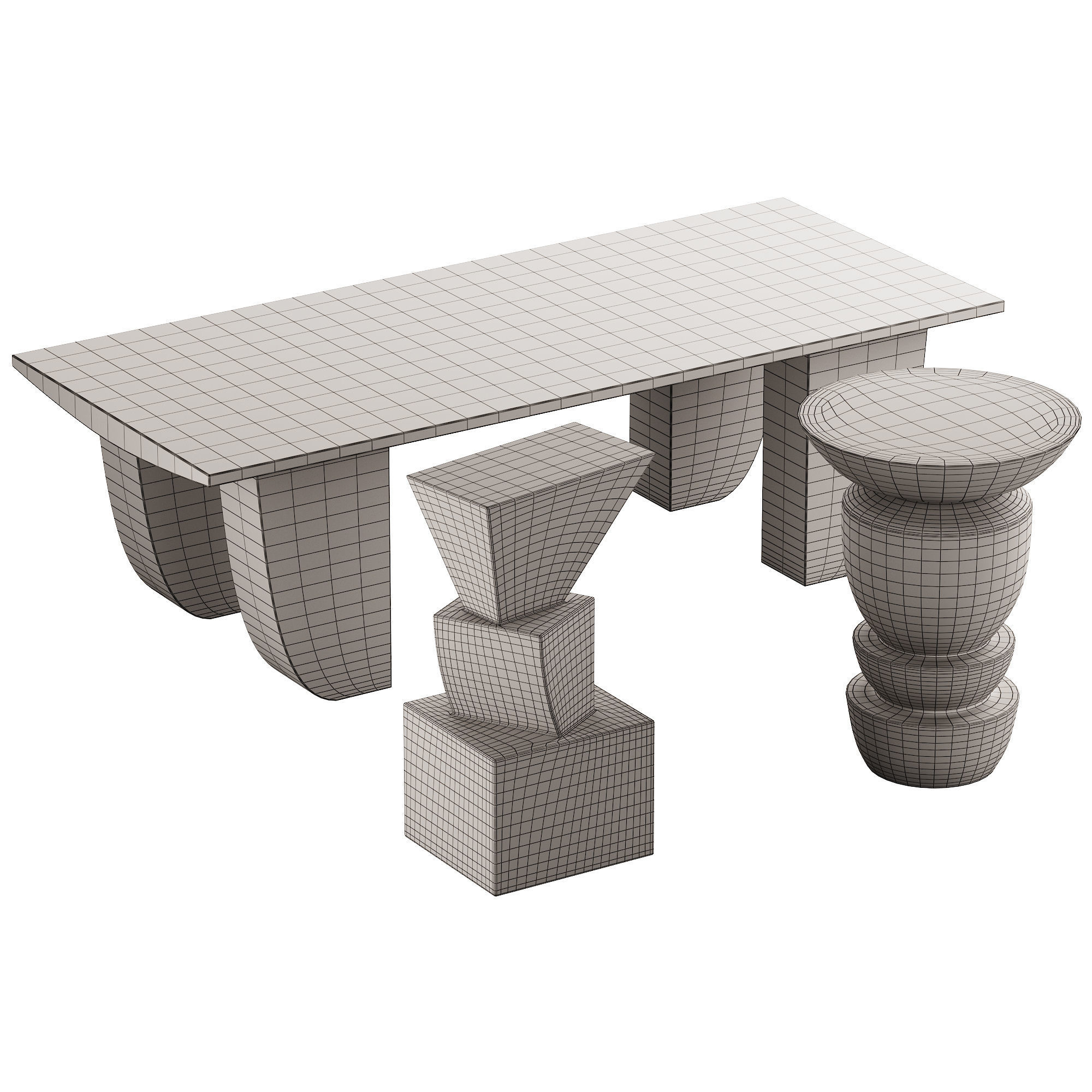 363 Lemieux et Cie Coffee Cocktail tables 02 Diego Stacked Bercy 3D model_7