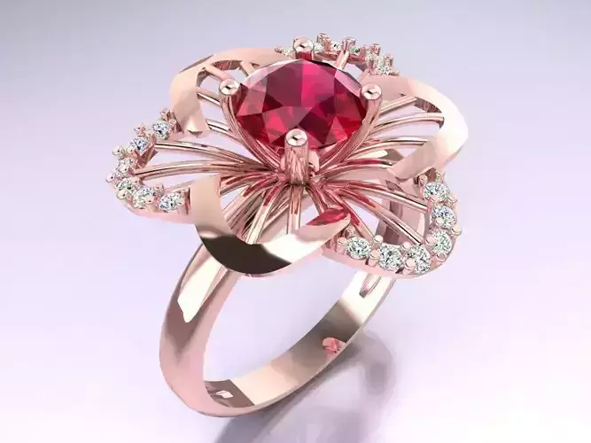 Flower Rings - Womens Ring - N3325