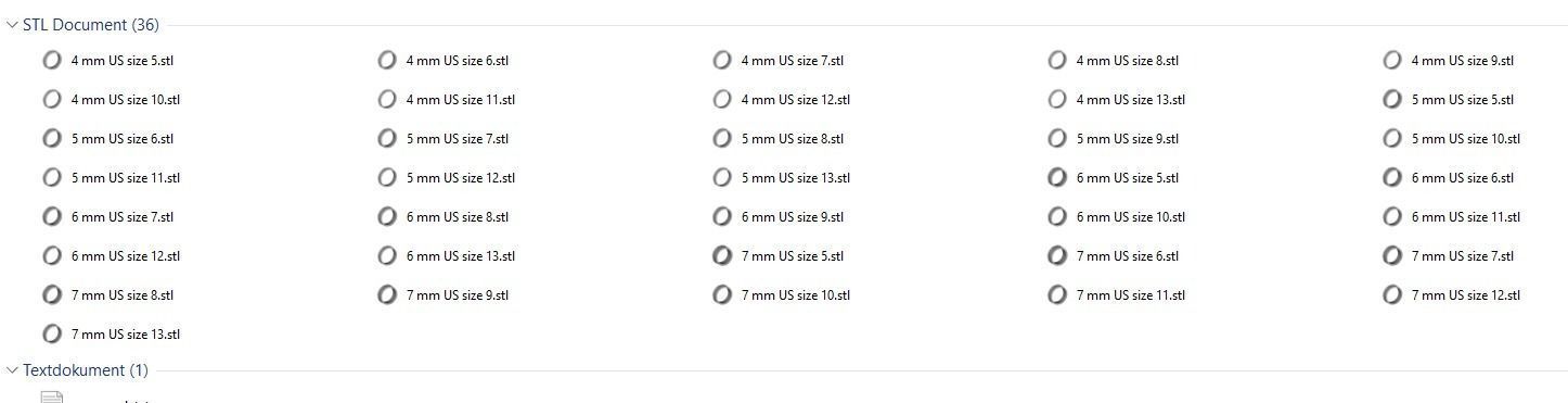 Wavy wedding rings full pack 3D print model_8