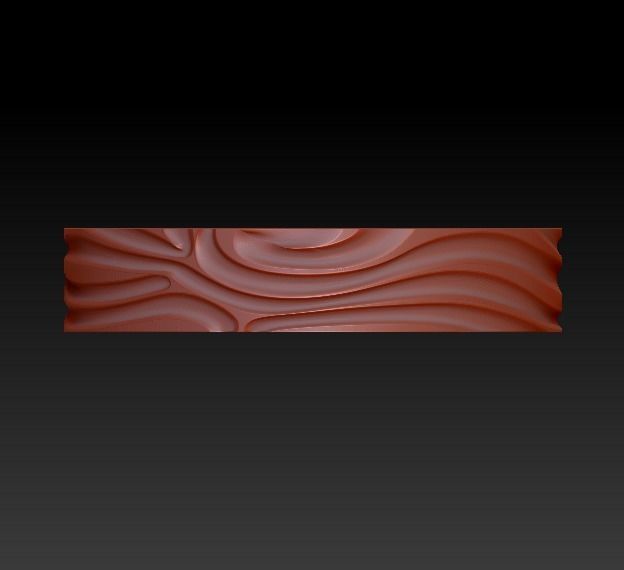 Wavy wedding rings full pack 3D print model_5