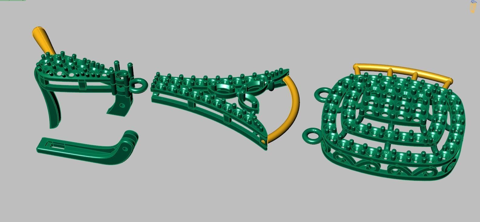 Earring model 0358 3D printable model10 3D print model_11