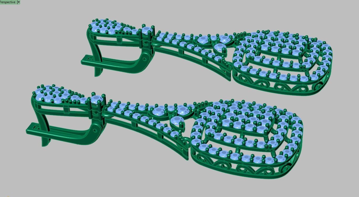 Earring model 0358 3D printable model10 3D print model_9