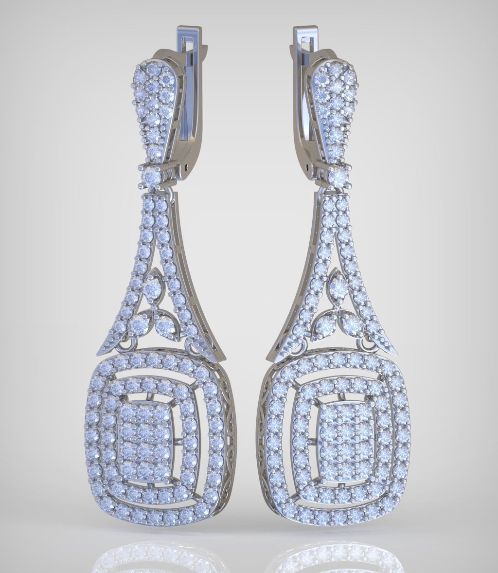 Earring model 0358 3D printable model10 3D print model_2