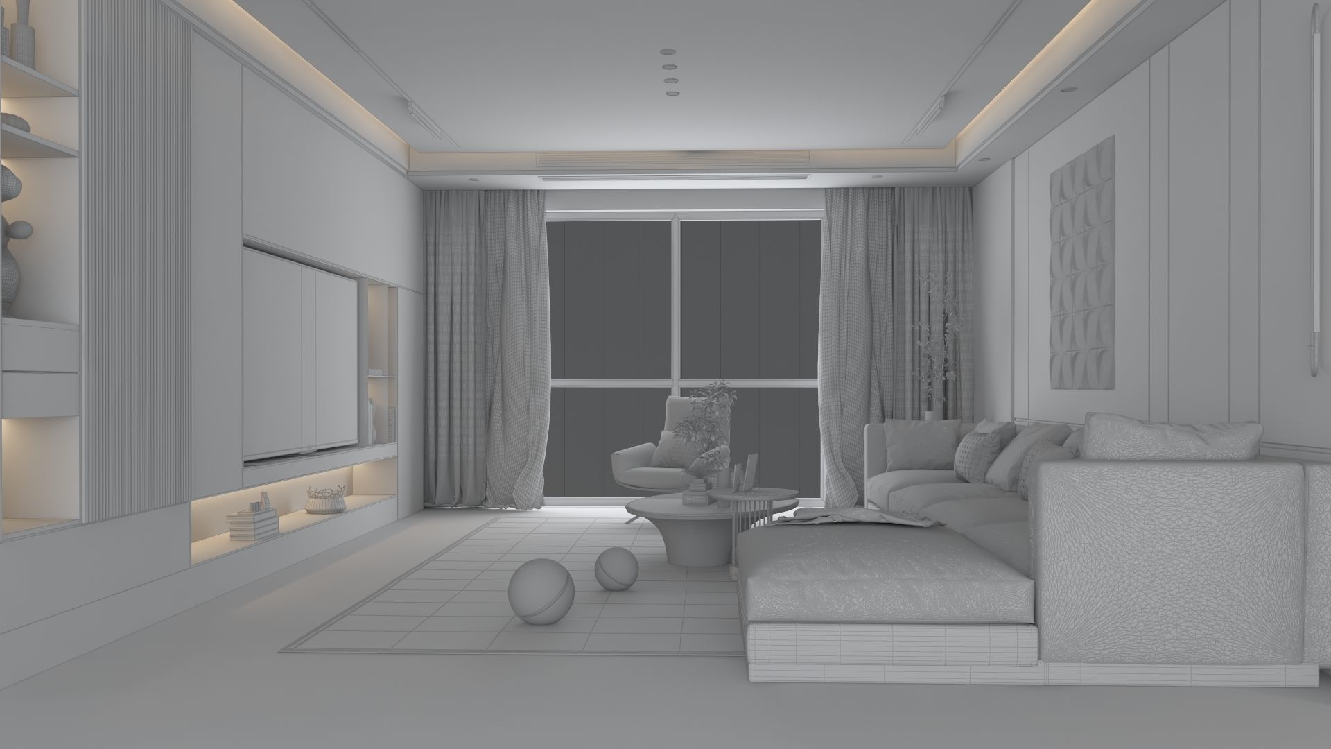 Modern Interior Design 04 3D model_7