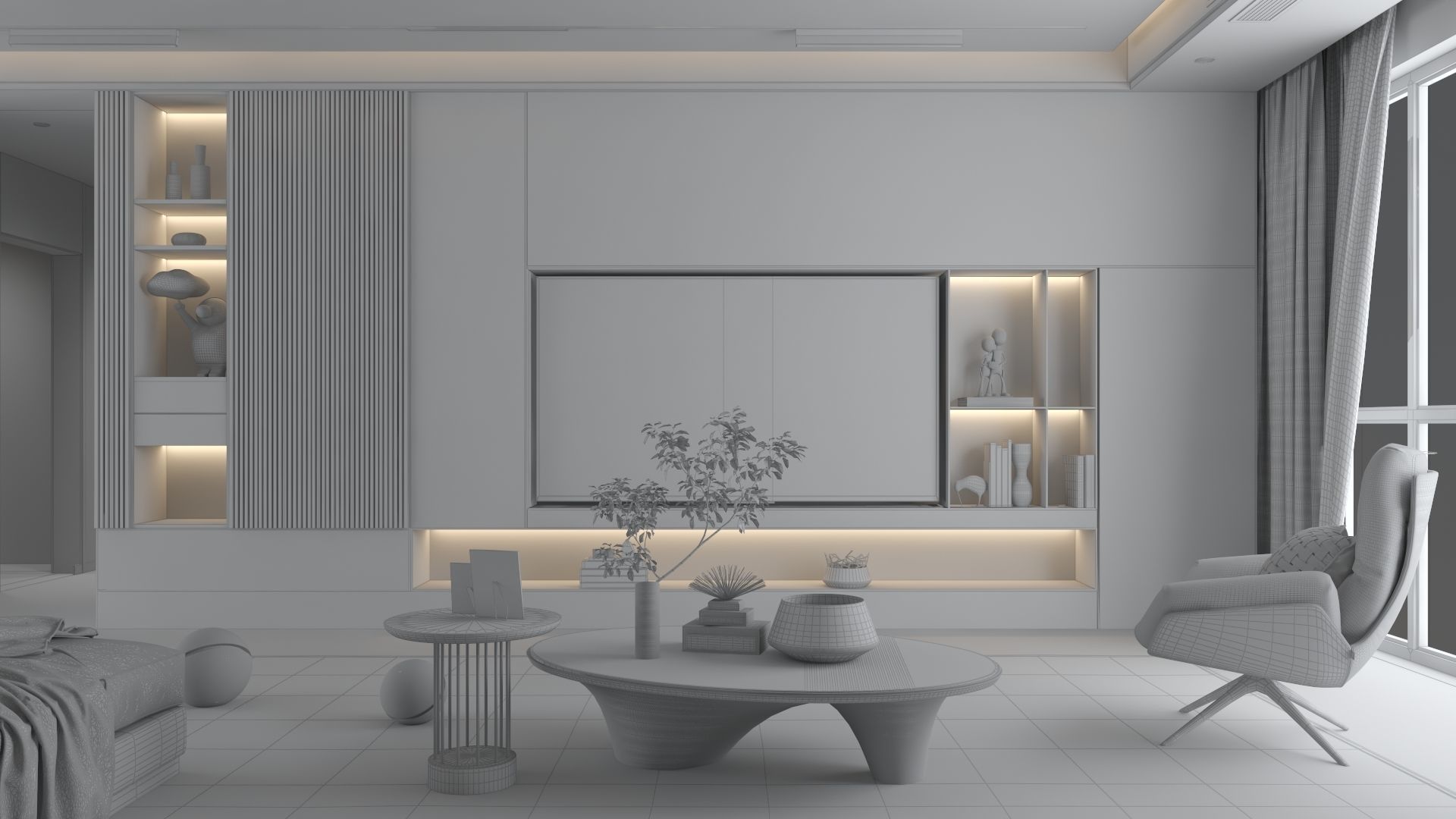 Modern Interior Design 04 3D model_6