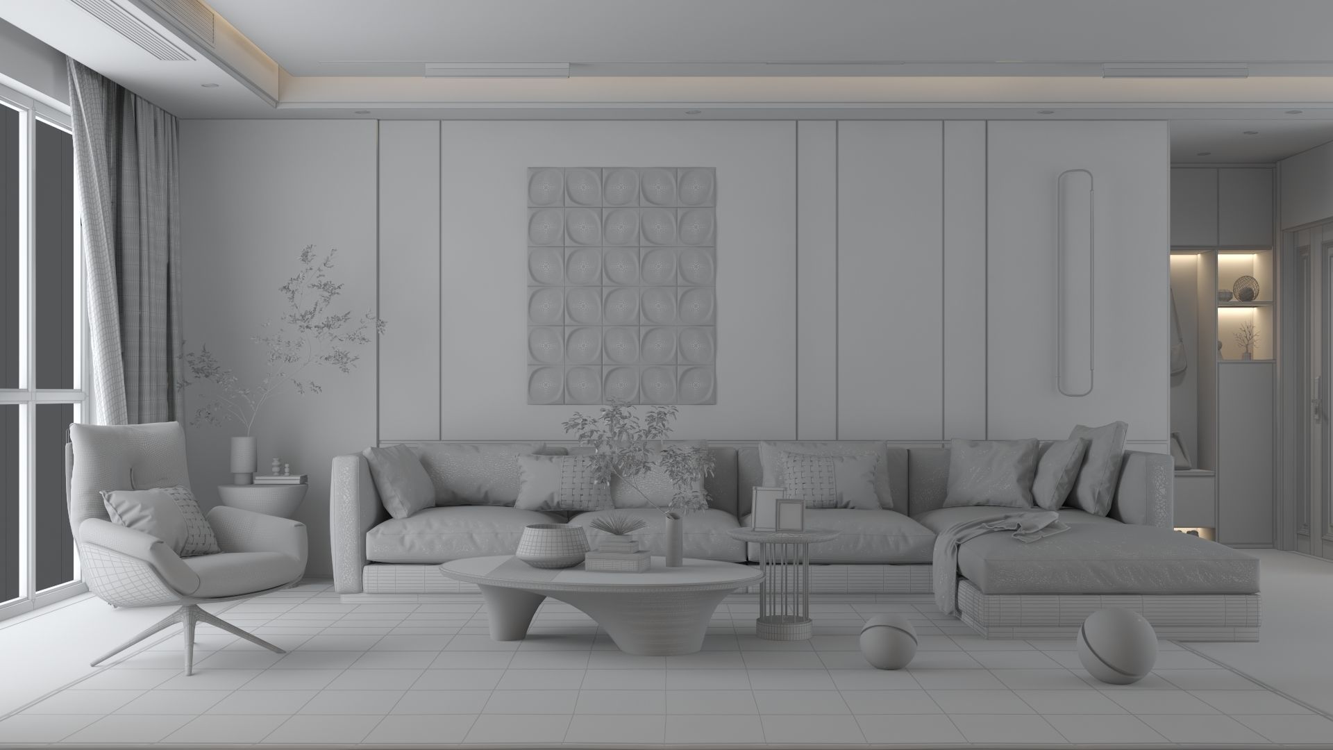 Modern Interior Design 04 3D model_5