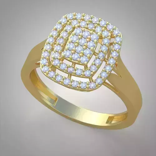 Diamond ring 0600 3D printable model12 3D print model