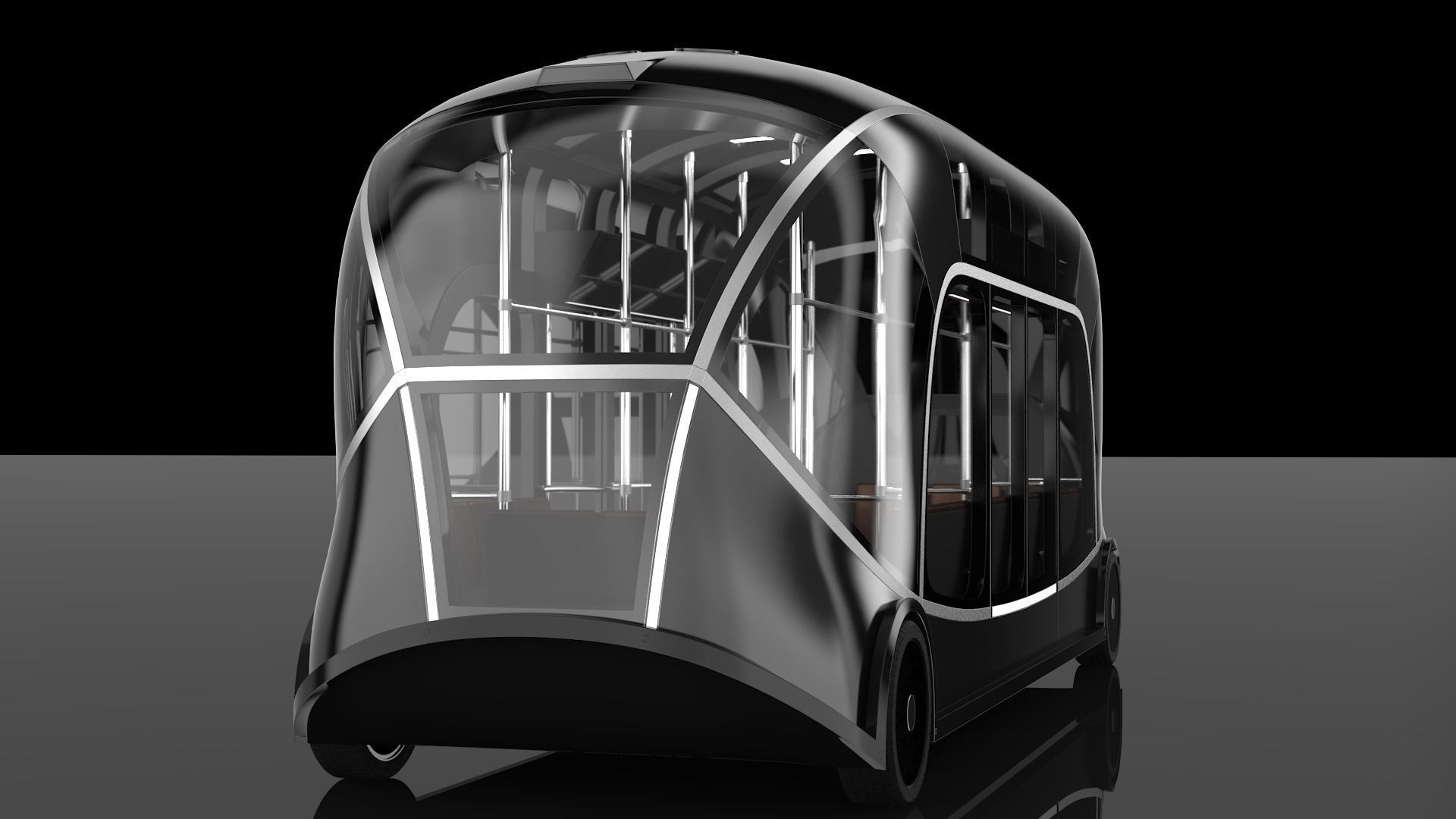 Self-driving city bus concept Orangery 3D model_4