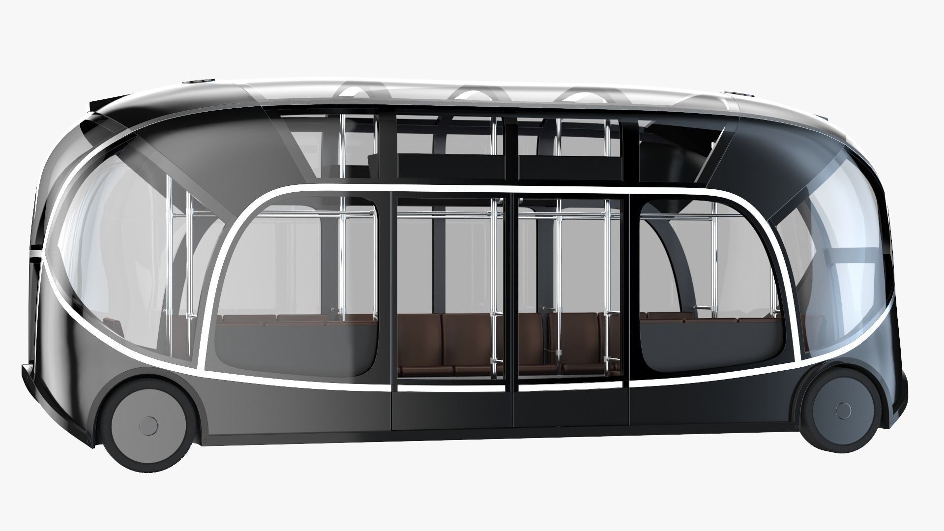 Self-driving city bus concept Orangery 3D model_6