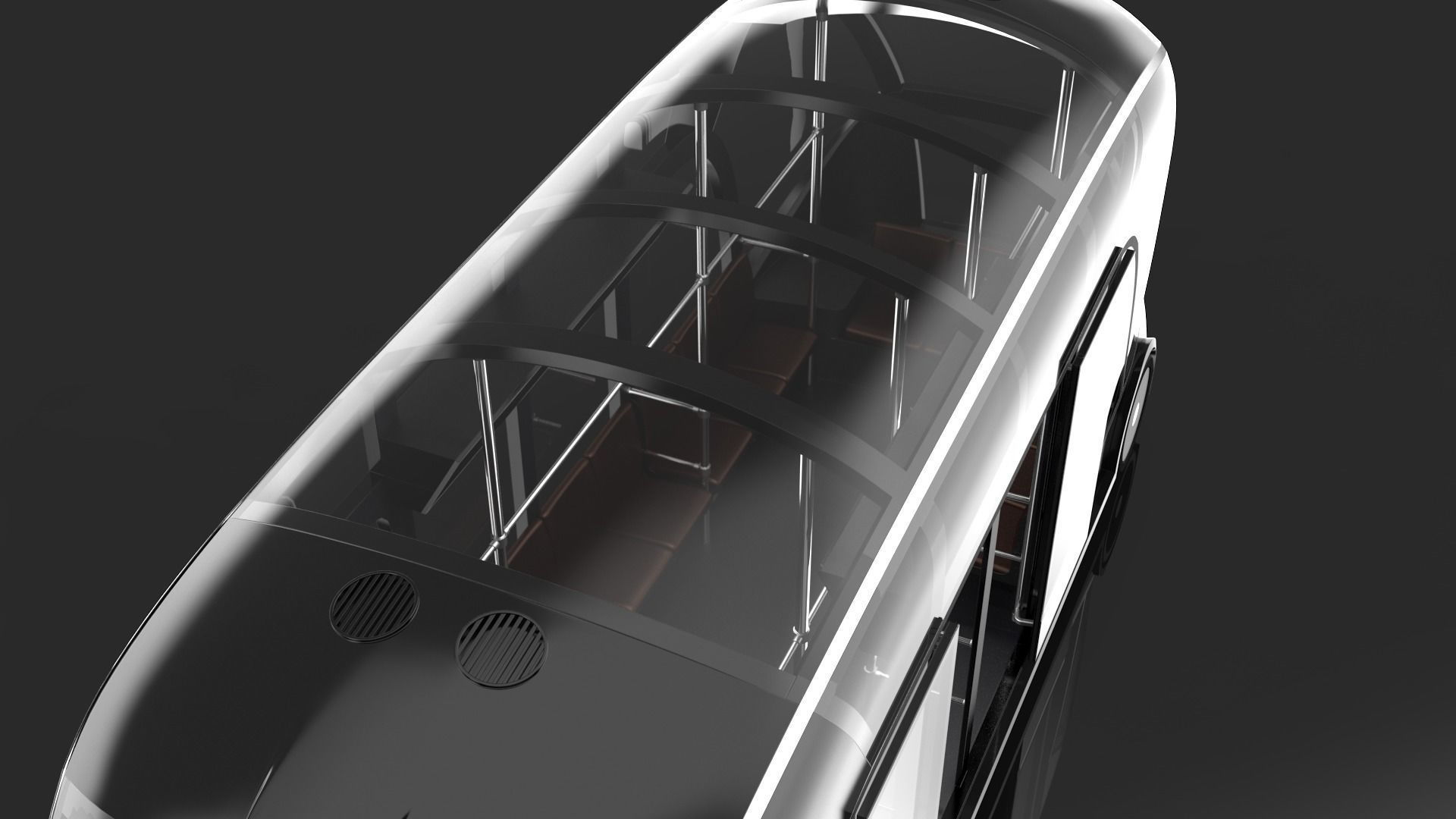 Self-driving city bus concept Orangery 3D model_5