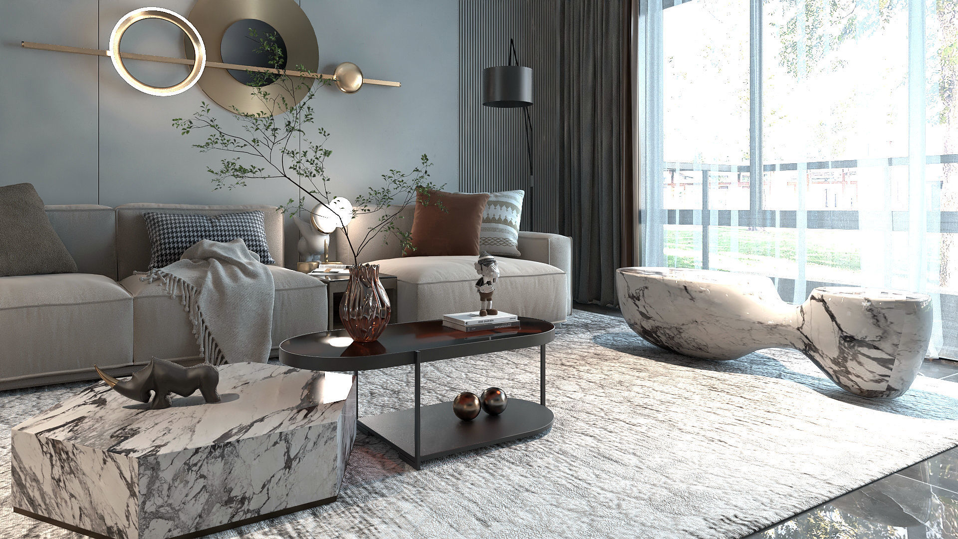 Modern Interior Design 08 3D model_2