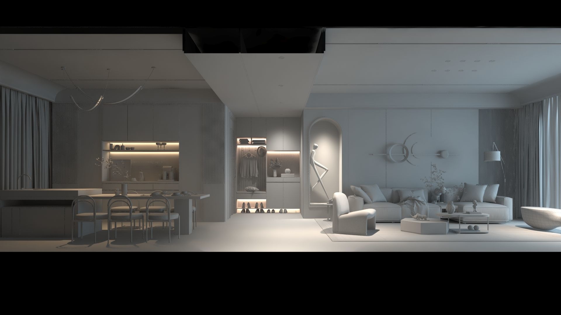 Modern Interior Design 08 3D model_8