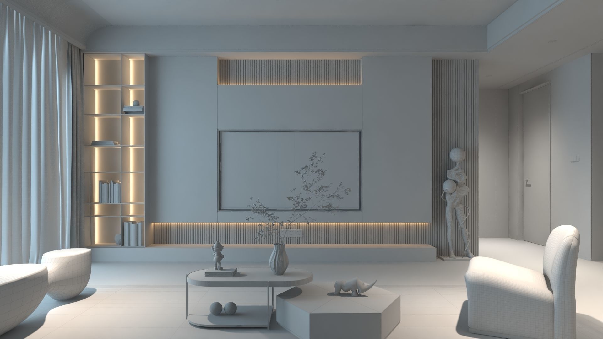 Modern Interior Design 08 3D model_6