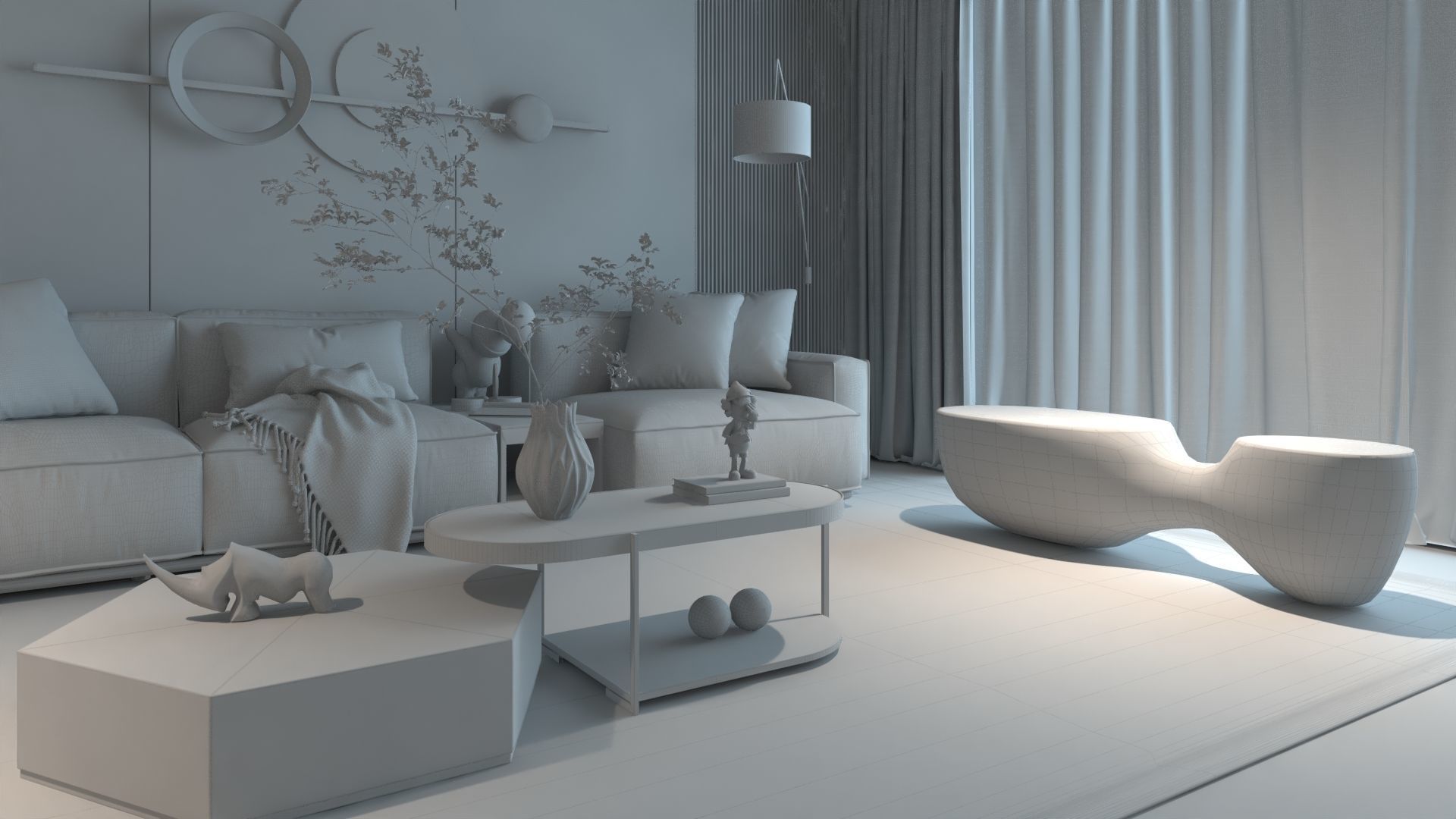 Modern Interior Design 08 3D model_7