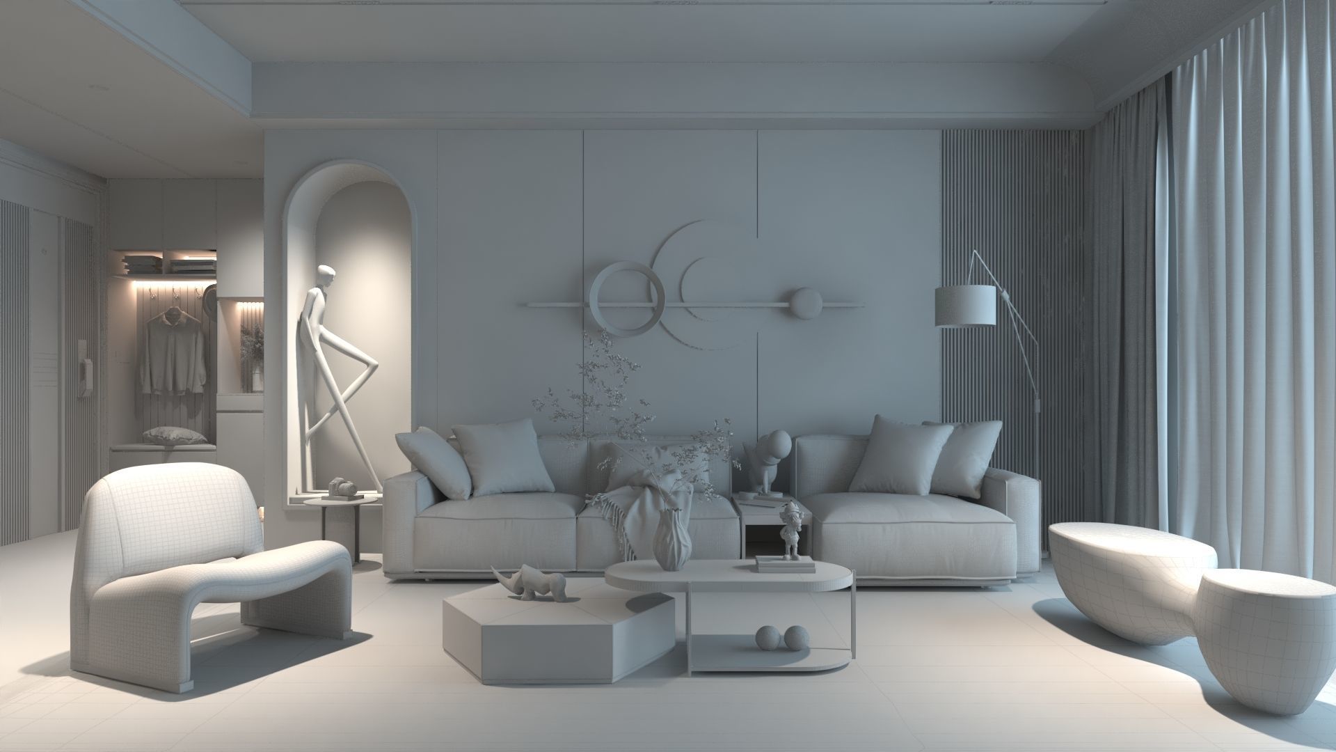 Modern Interior Design 08 3D model_5