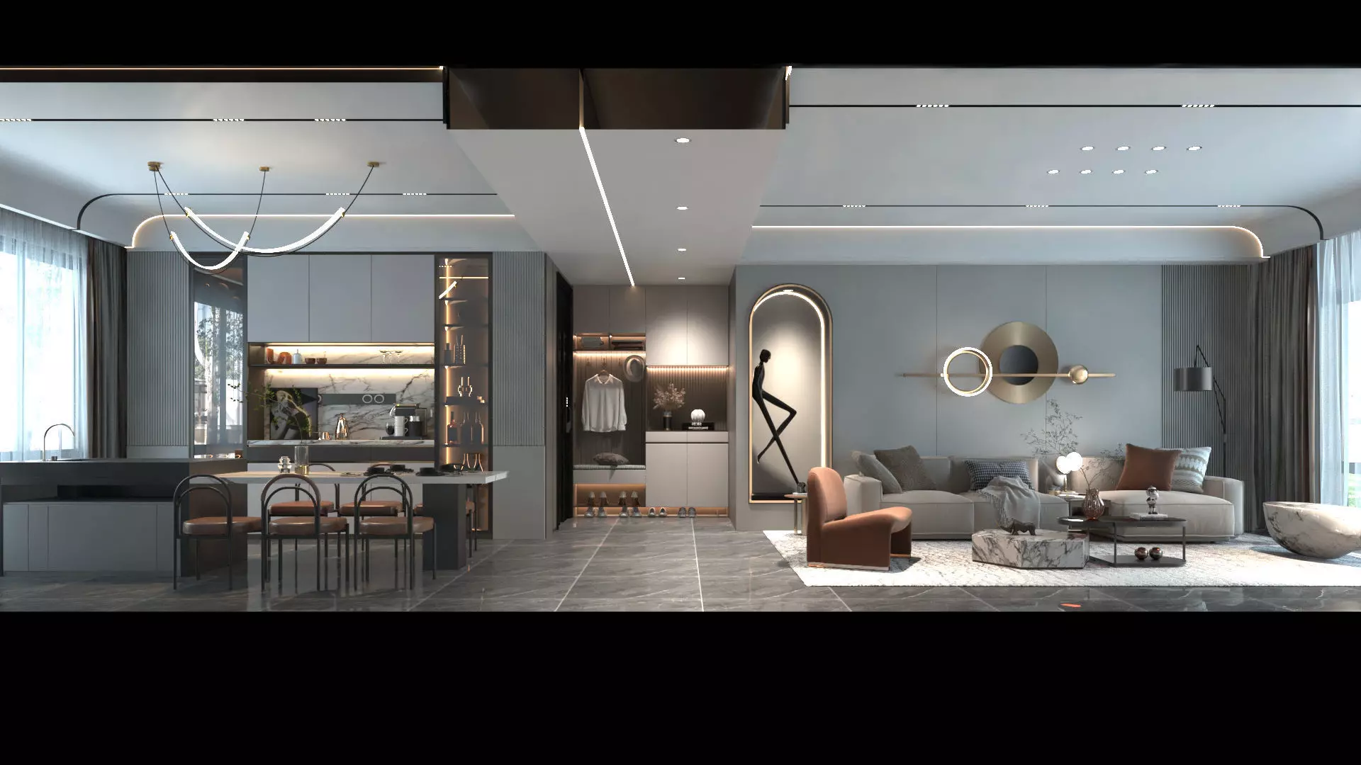 Modern Interior Design 08 3D model_0