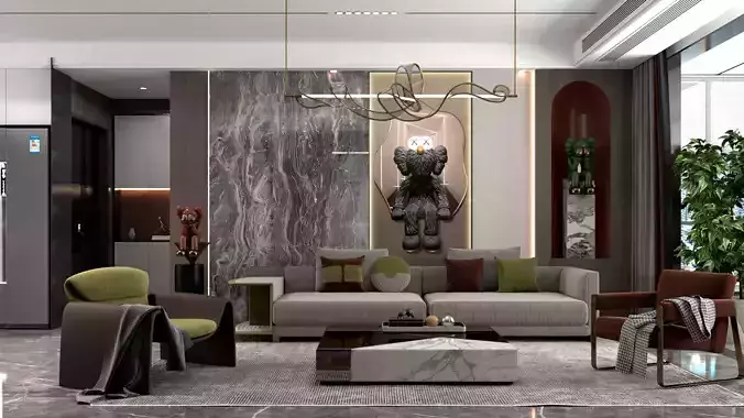 Modern Interior Design 011 3D model