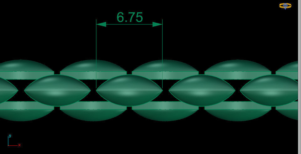 Chain 3D Printing Models BEST FOR ALL JEWELRY METALS  3D print model_2