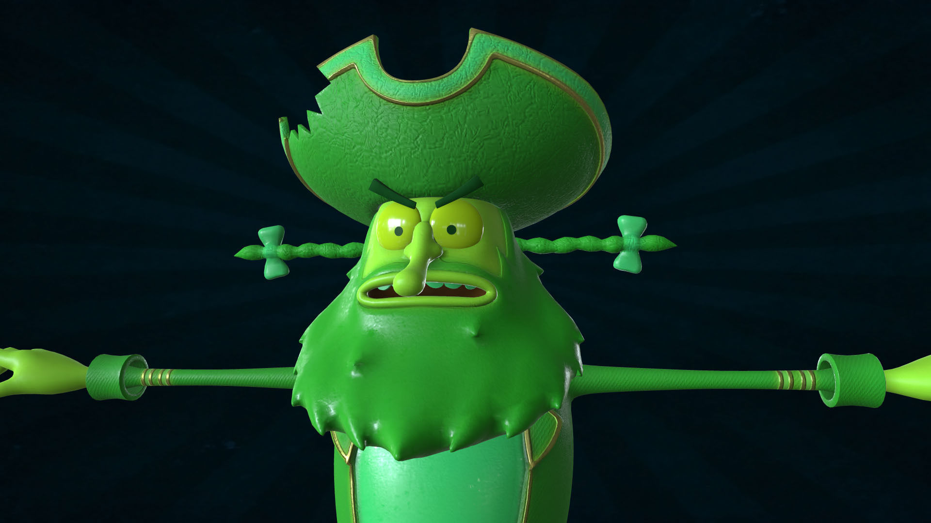 SPON-001 Flying Dutchman Low-poly 3D model_7