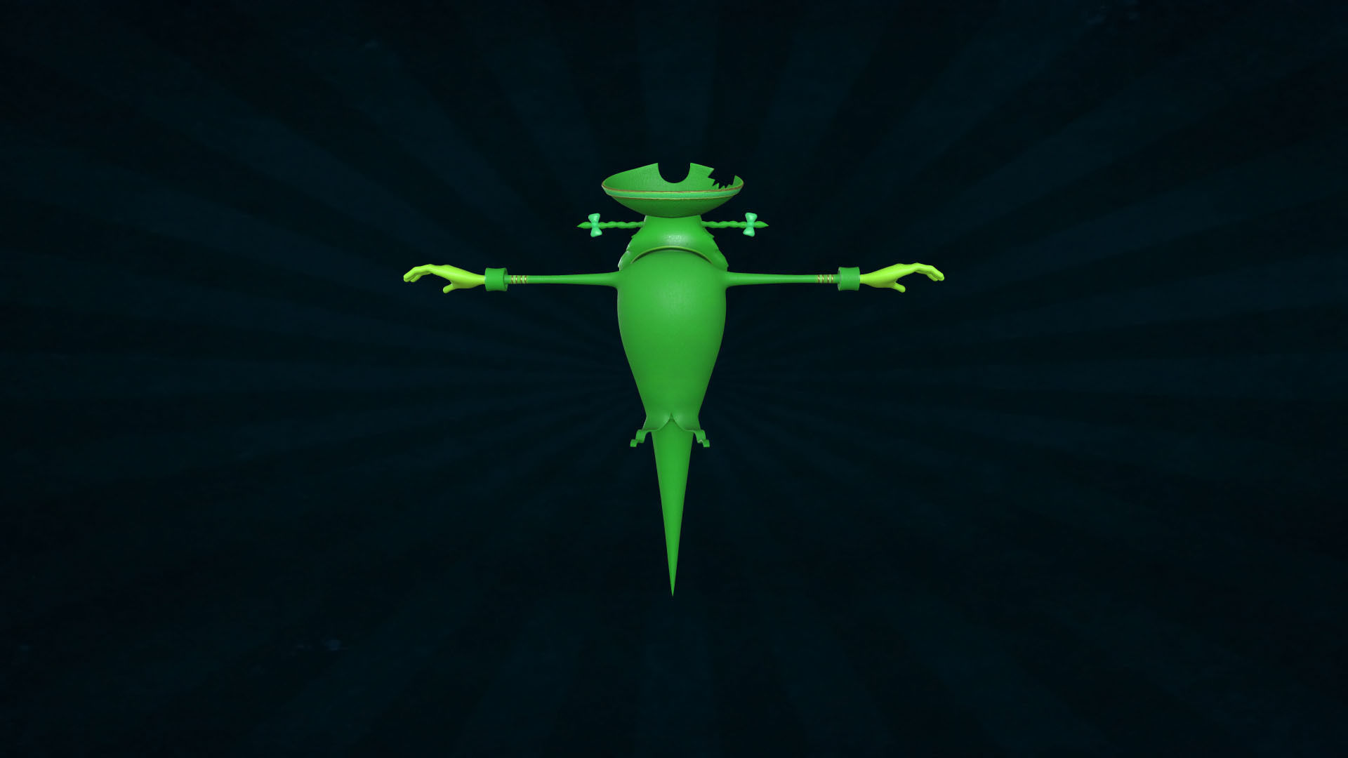 SPON-001 Flying Dutchman Low-poly 3D model_4