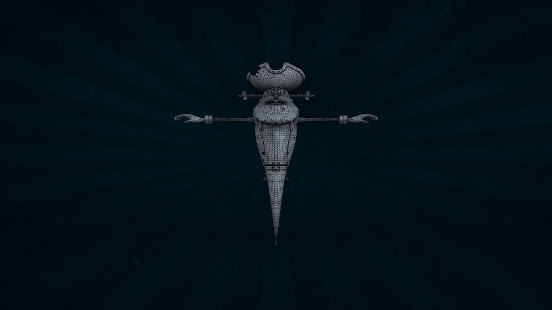 SPON-001 Flying Dutchman Low-poly 3D model_3